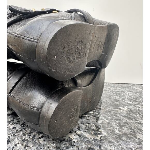 Women’s Gucci Horsebit Riding Boots Shoes Knee Black Sz EUR 38.5 204175 - Picture 7 of 16